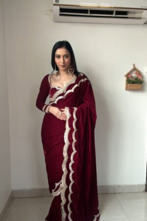 Best Seller Velvet Ready To Wear Saree