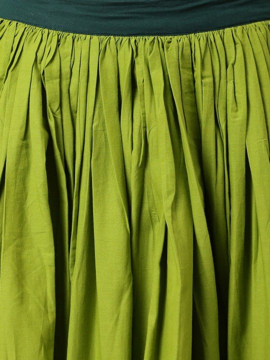 Floral Printed Cotton Lehenga & Blouse With Dupatta - Image 7