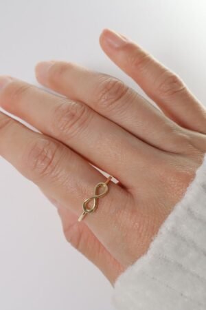 Minimalist Gold Infinity Ring