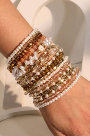 Multi-Layered Beaded Bracelet Stack