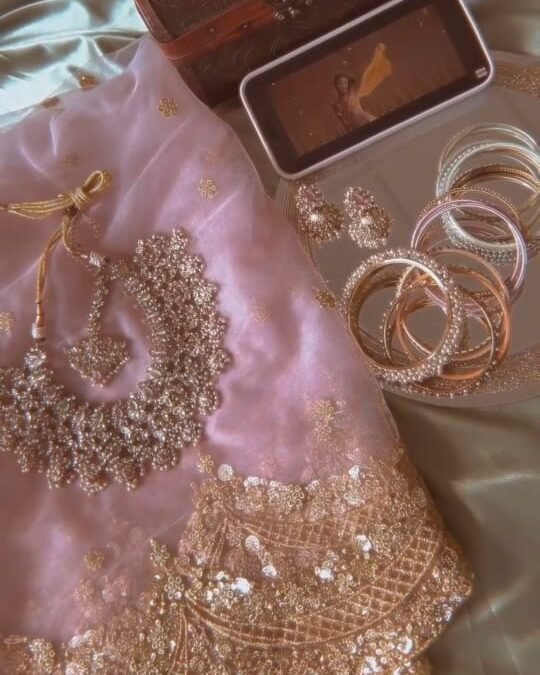 Elegant Bridal Jewelry & Outfit Set